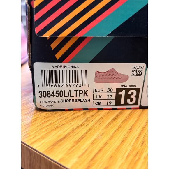 Foamies Skechers NWT Kid's Guzman Lite Light Pink Rubber Water Shoes Size 13 - Picture 6 of 7